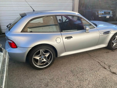 2001 BMW M Coupe in Titanium Silver Metallic over Laguna Seca Blue & Black Nappa