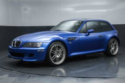 2001 BMW M Coupe in Estoril Blue Metallic over Dark Gray & Black Nappa