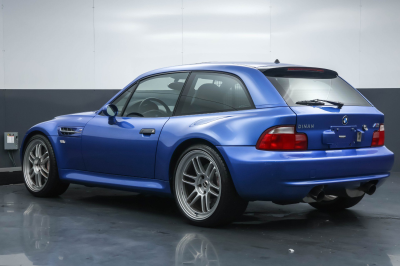 2001 BMW M Coupe in Estoril Blue Metallic over Dark Gray & Black Nappa