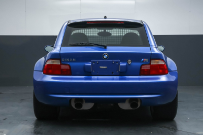 2001 BMW M Coupe in Estoril Blue Metallic over Dark Gray & Black Nappa