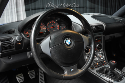 2001 BMW M Coupe in Estoril Blue Metallic over Dark Gray & Black Nappa