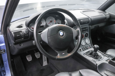 2001 BMW M Coupe in Estoril Blue Metallic over Dark Gray & Black Nappa
