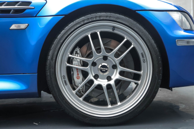 2001 BMW M Coupe in Estoril Blue Metallic over Dark Gray & Black Nappa