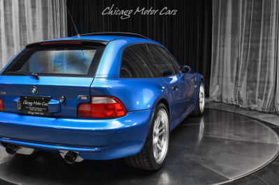 2001 BMW M Coupe in Estoril Blue Metallic over Dark Gray & Black Nappa
