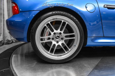 2001 BMW M Coupe in Estoril Blue Metallic over Dark Gray & Black Nappa