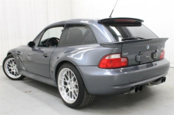 2001 BMW M Coupe in Steel Gray Metallic over Imola Red & Black Nappa - Rear 3/4