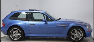 2001 BMW M Coupe in Estoril Blue Metallic over Estoril Blue & Black Nappa