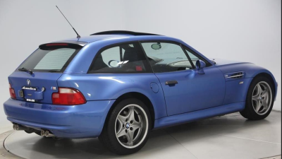 2001 BMW M Coupe in Estoril Blue Metallic over Estoril Blue & Black Nappa