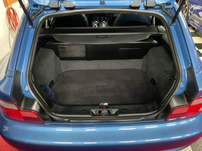 2001 BMW M Coupe in Estoril Blue Metallic over Estoril Blue & Black Nappa