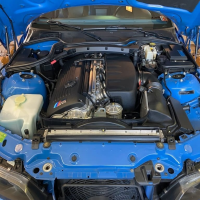2001 BMW M Coupe in Estoril Blue Metallic over Estoril Blue & Black Nappa