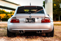 2001 BMW M Coupe in Titanium Silver Metallic over Laguna Seca Blue & Black Nappa