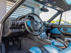 2001 BMW M Coupe in Titanium Silver Metallic over Laguna Seca Blue & Black Nappa