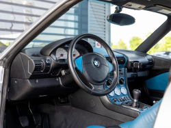 2001 BMW M Coupe in Titanium Silver Metallic over Laguna Seca Blue & Black Nappa