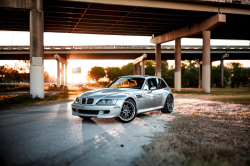 2001 BMW M Coupe in Titanium Silver Metallic over Laguna Seca Blue & Black Nappa