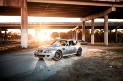 2001 BMW M Coupe in Titanium Silver Metallic over Laguna Seca Blue & Black Nappa