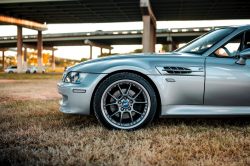 2001 BMW M Coupe in Titanium Silver Metallic over Laguna Seca Blue & Black Nappa