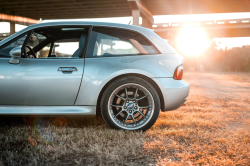 2001 BMW M Coupe in Titanium Silver Metallic over Laguna Seca Blue & Black Nappa