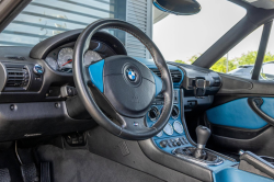 2001 BMW M Coupe in Titanium Silver Metallic over Laguna Seca Blue & Black Nappa