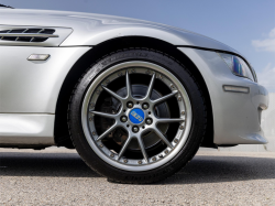 2001 BMW M Coupe in Titanium Silver Metallic over Laguna Seca Blue & Black Nappa