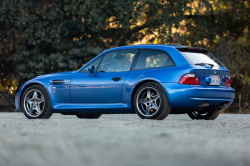 2002 BMW M Coupe in Estoril Blue Metallic over Estoril Blue & Black Nappa