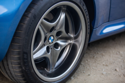 2002 BMW M Coupe in Estoril Blue Metallic over Estoril Blue & Black Nappa