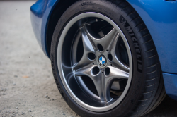 2002 BMW M Coupe in Estoril Blue Metallic over Estoril Blue & Black Nappa