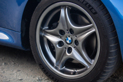 2002 BMW M Coupe in Estoril Blue Metallic over Estoril Blue & Black Nappa