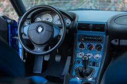 2002 BMW M Coupe in Estoril Blue Metallic over Estoril Blue & Black Nappa