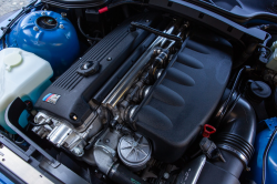 2002 BMW M Coupe in Estoril Blue Metallic over Estoril Blue & Black Nappa