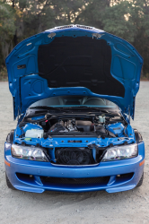 2002 BMW M Coupe in Estoril Blue Metallic over Estoril Blue & Black Nappa