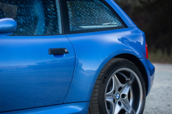 2002 BMW M Coupe in Estoril Blue Metallic over Estoril Blue & Black Nappa