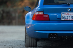 2002 BMW M Coupe in Estoril Blue Metallic over Estoril Blue & Black Nappa