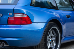 2002 BMW M Coupe in Estoril Blue Metallic over Estoril Blue & Black Nappa