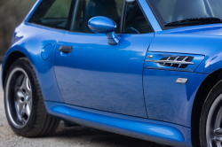 2002 BMW M Coupe in Estoril Blue Metallic over Estoril Blue & Black Nappa
