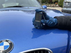 2002 BMW M Coupe in Estoril Blue Metallic over Estoril Blue & Black Nappa