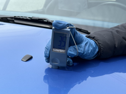 2002 BMW M Coupe in Estoril Blue Metallic over Estoril Blue & Black Nappa