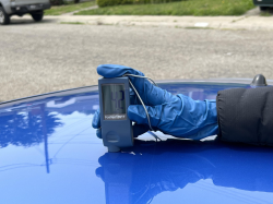 2002 BMW M Coupe in Estoril Blue Metallic over Estoril Blue & Black Nappa