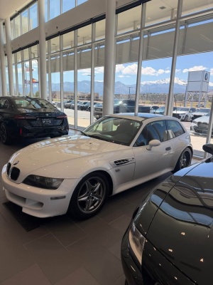 2002 BMW M Coupe in Alpine White 3 over Black Nappa
