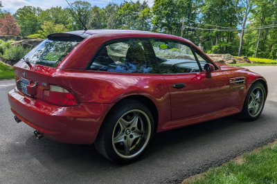 2002 BMW M Coupe in Imola Red 2 over Imola Red & Black Nappa