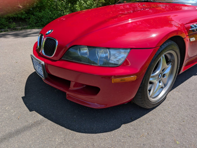 2002 BMW M Coupe in Imola Red 2 over Imola Red & Black Nappa