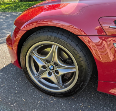 2002 BMW M Coupe in Imola Red 2 over Imola Red & Black Nappa