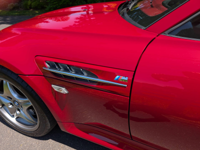 2002 BMW M Coupe in Imola Red 2 over Imola Red & Black Nappa