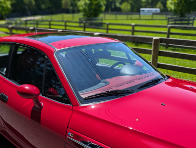 2002 BMW M Coupe in Imola Red 2 over Imola Red & Black Nappa
