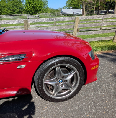 2002 BMW M Coupe in Imola Red 2 over Imola Red & Black Nappa