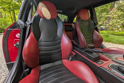 2002 BMW M Coupe in Imola Red 2 over Imola Red & Black Nappa
