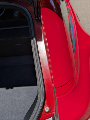 2002 BMW M Coupe in Imola Red 2 over Imola Red & Black Nappa