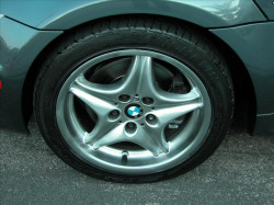 2002 BMW M Coupe in Steel Gray Metallic over Black Nappa - Front Driver Wheel
