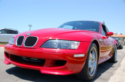 2002 BMW M Coupe in Imola Red 2 over Imola Red & Black Nappa