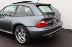 2002 BMW M Coupe in Steel Gray Metallic over Dark Gray & Black Nappa - Rear 3/4 Detail