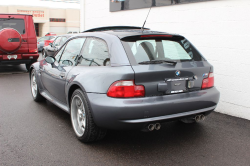 2002 BMW M Coupe in Steel Gray Metallic over Dark Gray & Black Nappa - Rear 3/4